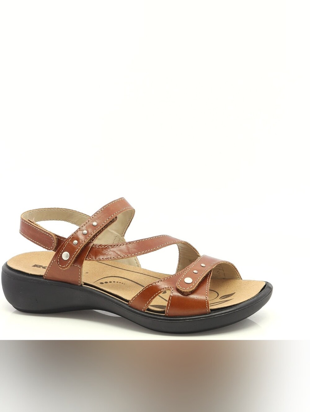 ROMIKA Ibiza Women Sandals Size 36 = 5, 5.5 US LEATHER Velcro Closure Comfy